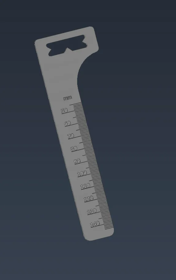 3D model měrky