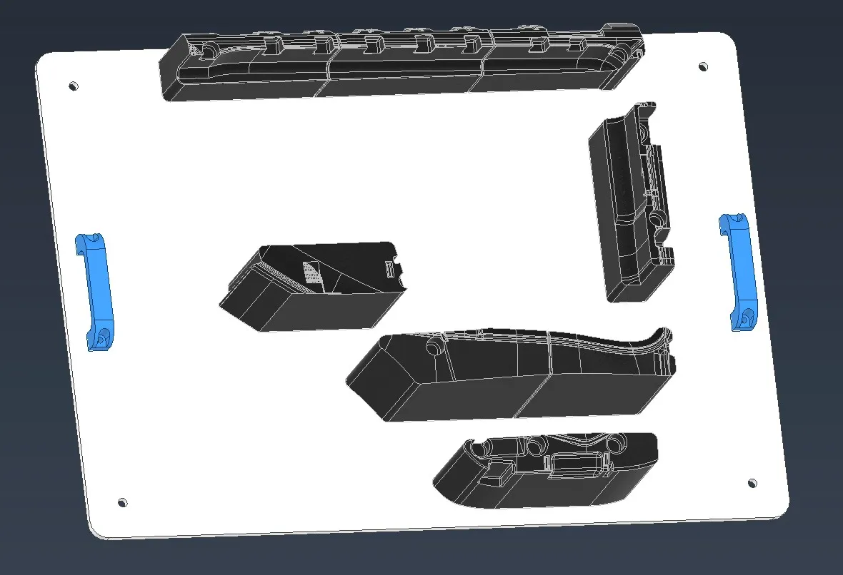 3D model odkládacího přípravku